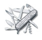 Victorinox Huntsman 91 мм 15 предметов серебрянный прозр. + штопор + ножницы + пила + крюк Vx13713.T7
