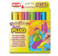 Краска выдвижная в виде мелка INSTANT Playcolor Pocet fluo набор 6цв. 10421