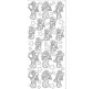Наклейка скрапбукинг Peel-offs 10*23см Купидон Золотая A-P1795-GOLD 91