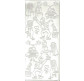 Наклейка скрапбукинг Peel-offs 10*23см Свадебный банкет Серебро A-P1954-SILVER 90