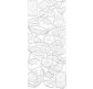 Наклейка скрапбукинг Peel-offs 10*23см Сердечки Белая A-P2039-WHITE 10