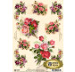 Декупажная карта-бумага 21*29,7см Vintage Design 40г/м Старинные букеты S071