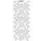 Наклейка скрапбукинг Peel-offs 10*23см Стрекозы и бабочки Черная A-P4092-BLACK 70
