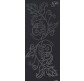 Наклейка скрапбукинг Peel-offs 10*23см Веточки остролиста Черная A-P4456-BLACK 70