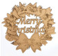 Заготовка для декорирования интерьерная ДВП Венок Merry Christmas 28х27х0,3см 4801423