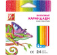 Карандаши восковые 24цв. Луч 12C866-08 мини, Зоо