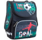 Рюкзак (ранец) школьный каркасный 1Вересня Smart 553419 Green football PG-11 34*26*14см