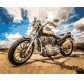 Картина раскраска по  номерам на холсте 40*50см Babylon VP722 Harley Davidson