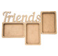Заготовка для декорирования рамка Rosa Talent (МДФ) Friends 38*23,5*0,6см 2807021