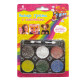 Аквагрим для лица краски FACE PAINTS 6цв. с блестками 286