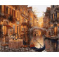 Картина раскраска по  номерам на холсте 40*50см  Mariposa Q2116 Венеция Кафе на берегу канала