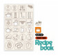 Чипборд для скрапбукинга 126*200 мм Recipe book 2 белый 94232068