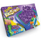 Кинетический песок DankoToys KidSand 4 цв. по 400 гр. + 10 формочек и песочница KS-02-01