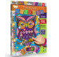 Набор для творчества DankoToys DT БМ-02-08 Мозаика блестящая Совушка