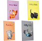 Блокнот В6 40л. 4profiplan Kitty note  series в ассортименте, мягкий переплет 506**