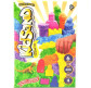 Кинетический песок DankoToys KidSand 6 цв. по 100 гр. + 4 формочки KS-04-07