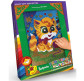 Раскраска по номерам глитером DankoToys DT БМ-02-03 20*30см Котенок