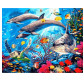 Картина раскраска по  номерам на холсте 40*50см  Mariposa Q2146 Подводный мир