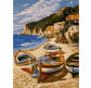 Картина раскраска по  номерам на холсте 30*40см Babylon VK201 Тихая гавань