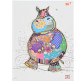 Блокнот A5 96л. YES 7БЦ 151383 BugArt. White hippo