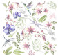 Набор карточек - картинок для декорирования Фабрика Декора Wild orchid 02044