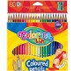 Карандаши цветные 24цв. Colorino трехгранные с точилкой 57462