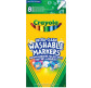 Фломастеры широкие, смываемые 8цв. Crayola тонкие 58-8330