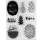 Штампы силиконовые Фабрика Декору набор 9*12см Tropical paradise 8шт FDSS-0037