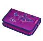 Пенал 1 отделение с 2 отворотами с наполнением Herlitz 50020928 Butterfly Glitter 31 предмет