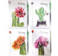 Блокнот 9,4*13см 64л. PVC Botany с ручкой, ассорти 503664
