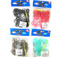 Резинки для плетения Rainbow Loom Bands 200шт. однотонные Цвет в ассортименте +крючок RB-200-1