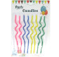 Свечи-набор для торта Party Candles 8 свечей по 14см Спиральки 100109