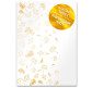 Ацетатный лист А4 21*30cм Фабрика Декору с фольгированием Golden Dill FDFMA-1-015