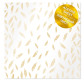 Ацетатный лист 30,5*30,5cм Фабрика Декору с фольгированием Golden Feather FDFMA-1-009