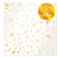 Ацетатный лист 30,5*30,5cм Фабрика Декору с фольгированием Golden Dill FDFMA-1-012