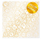 Калька (веллум) Фабрика Декору 30,5*30,5см 90г с фольгированием Golden Clocks FDFMA-2-033