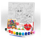 Картина раскраска с контурами на холсте 31*31см DankoToys РХ-05-06