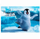 Картина раскраска по  номерам на холсте 20*30см Josef Otten RAS2009_O Funny pinguin