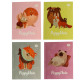 Блокнот А5 40л. 4profiplan Puppy Note mini в ассортименте, мягкий переплет 902***