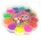 Набор для плетения резинками Rainbow Loom Bands 600шт. + крючок + рогатка Ромашка №09