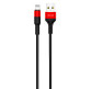 Кабель Lighting iPhone Usams US-SJ220 U5 series Aluminum alloy Braided 1,2m Red SJ220IP02