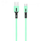 Кабель Type-C Usams US-SJ433 U51 series LED Silicon 1m Mint Green SJ433USB03