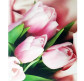 Картина раскраска по номерам на дереве 40*50см 5474 Нежные тюльпаны
