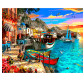 Картина раскраска по  номерам на холсте 40*50см Babylon VP1280 Город на берегу моря