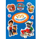 Наклейки детские Перо PAW Patrol 100шт синяя 713129