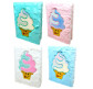 Блокнот Пушистый Мороженое А5 80л. Мех, ассорти №0382