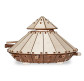 Деревянная сборная механическая 3D модель EVA Eco-Wood-Art DA VINCI TANK 000716