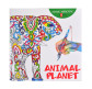 Раскраска антистресс 20*20см 12л. Santi Animal Planet 742558