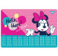 Подложка на стол Yes пластиковая 42,5*29см с таблицей умножения Minnie Mouse 492045