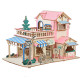 Деревянная сборная 3D модель WoodCraft Романтическое кафе (34,4*23,2*22,3см) XE-G044H